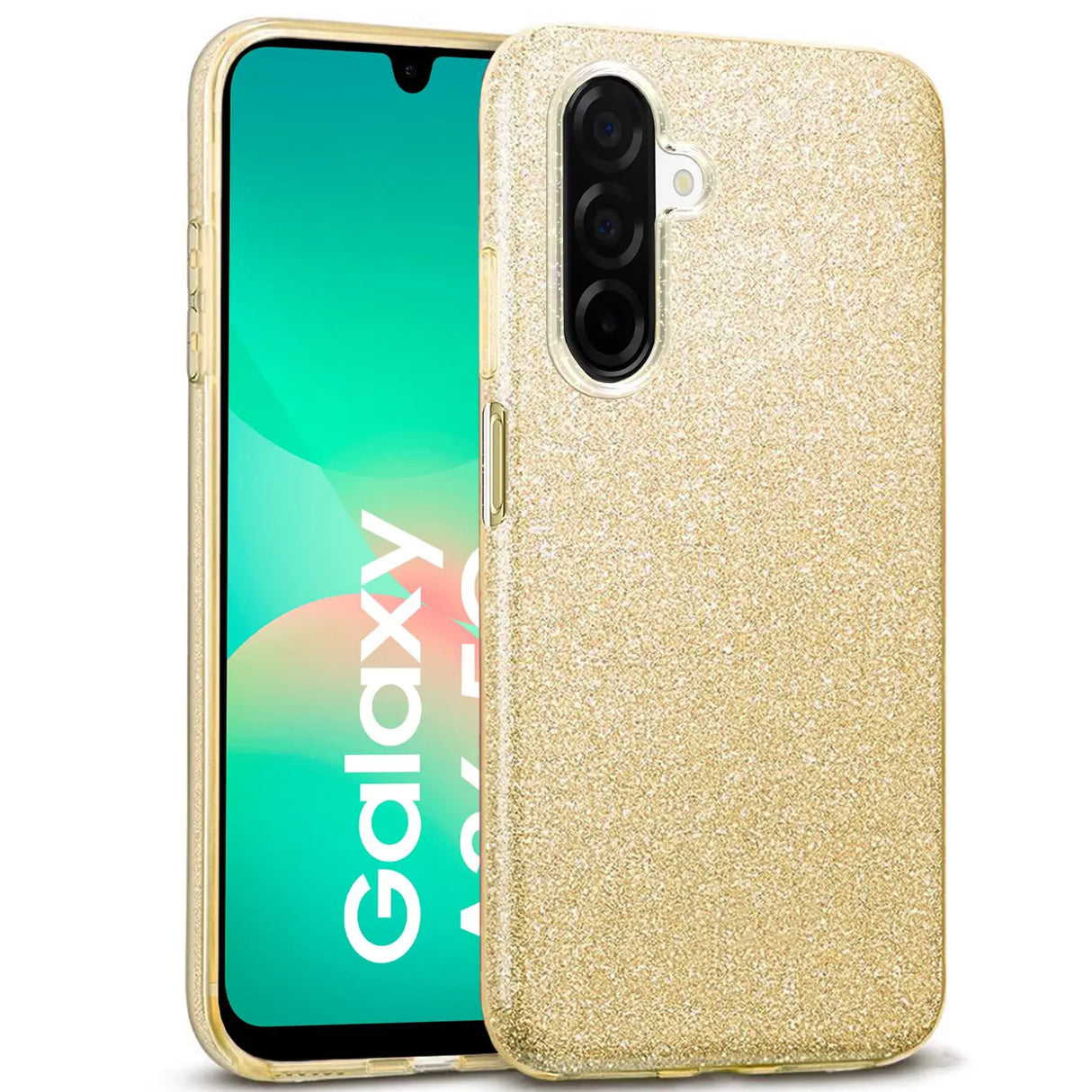 Glitzer Handyhülle aus TPU für Samsung Galaxy A26 5G in Gold