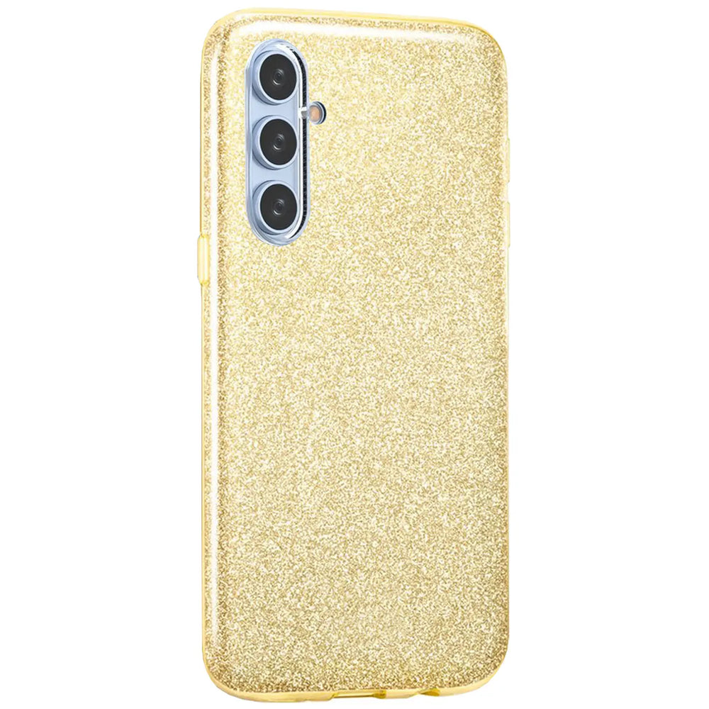 Glitzer Handyhülle aus TPU für Samsung Galaxy A34 5G in Gold