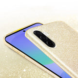 Glitzer Handyhülle aus TPU für Samsung Galaxy A36 5G in Gold