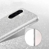Silberne Glitzer-TPU-Hülle für Samsung Galaxy A37 5G, Seitenansicht