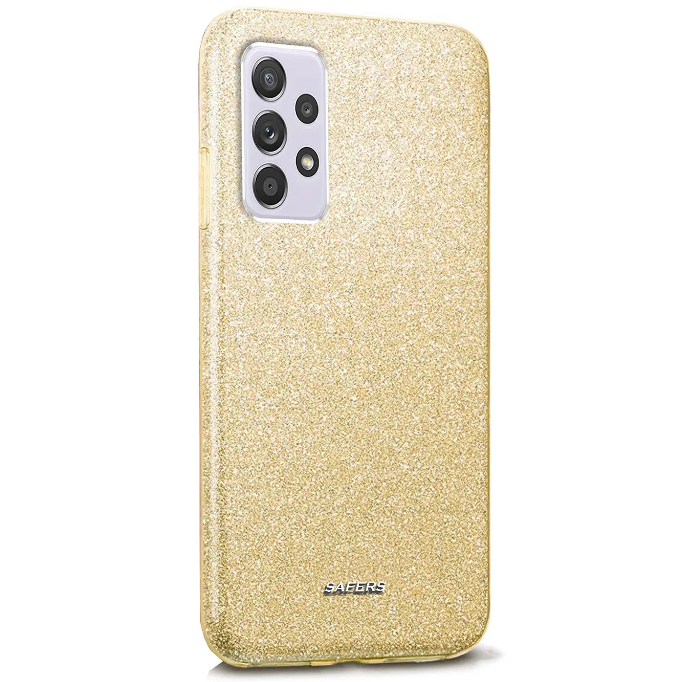 Goldene Glitzer TPU Hülle für Samsung Galaxy A53 5G, Rückansicht