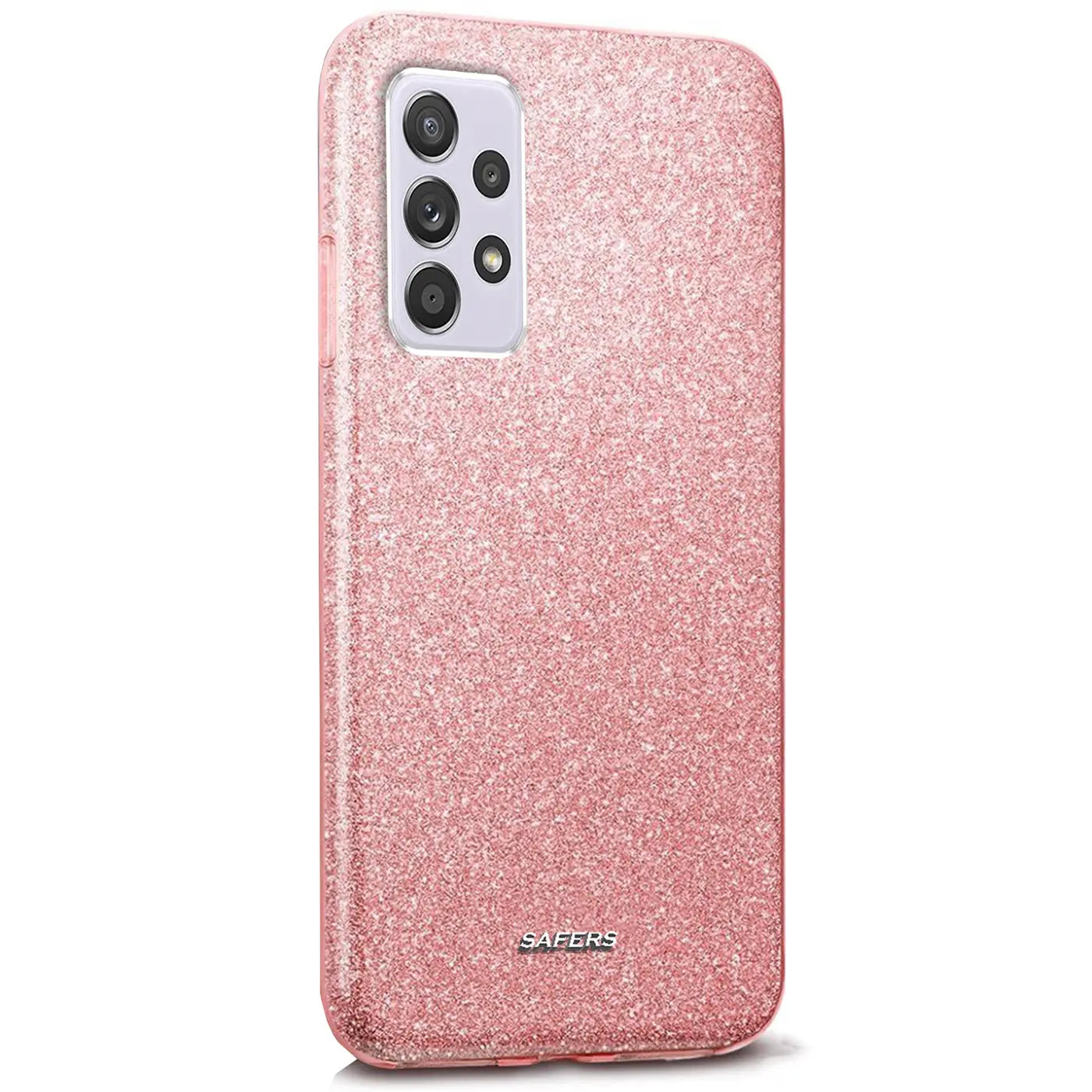 Rosa Glitzer TPU Hülle für Samsung Galaxy A53 5G, Rückansicht