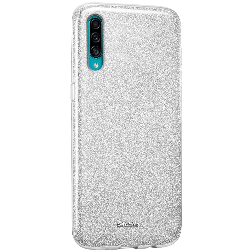 Silberne Glitzer-TPU-Hülle für Samsung Galaxy A70/A70s, Rückansicht