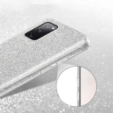 Glitzer Handyhülle aus TPU für Samsung Galaxy A72 in Silber