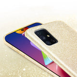 Glitzer Handyhülle aus TPU für Samsung Galaxy M31s in Gold