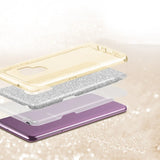 Glitzer Handyhülle aus TPU für Samsung Galaxy S20 Ultra in Gold
