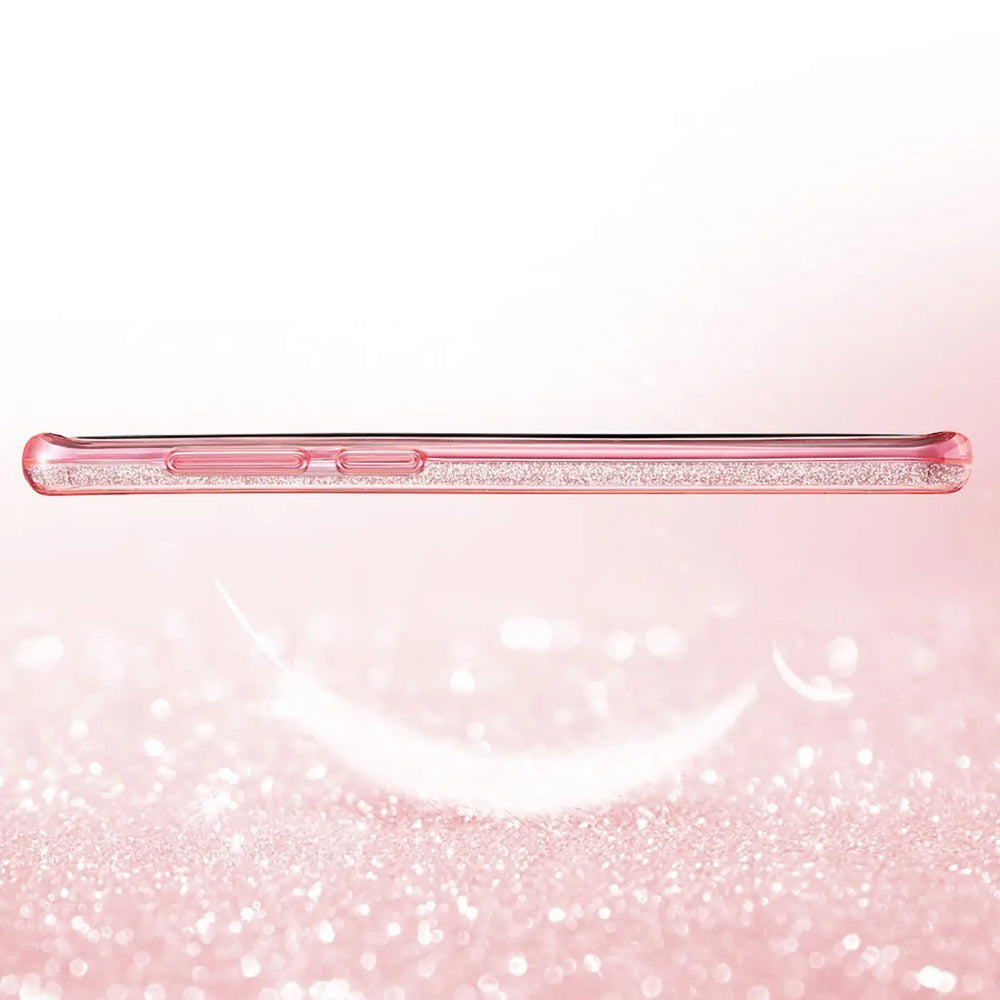 Glitzer Handyhülle aus TPU für Samsung Galaxy S20 Ultra in Rosegold