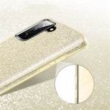 Glitzer Handyhülle aus TPU für Samsung Galaxy S21 FE in Gold