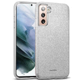 Glitzer Handyhülle aus TPU für Samsung Galaxy S21 FE in Silber