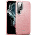 Glitzer Handyhülle aus TPU für Samsung Galaxy S22 Ultra in Rosegold