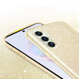Glitzer Handyhülle aus TPU für Samsung Galaxy S23 FE in Gold