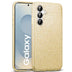 Glitzer Handyhülle aus TPU für Samsung Galaxy S25 FE in Gold