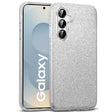 Glitzer Handyhülle aus TPU für Samsung Galaxy S25 in Silber
