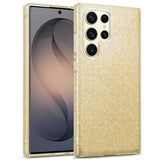 Goldene Glitzer TPU Hülle für Samsung Galaxy S26 Ultra, Seitenansicht