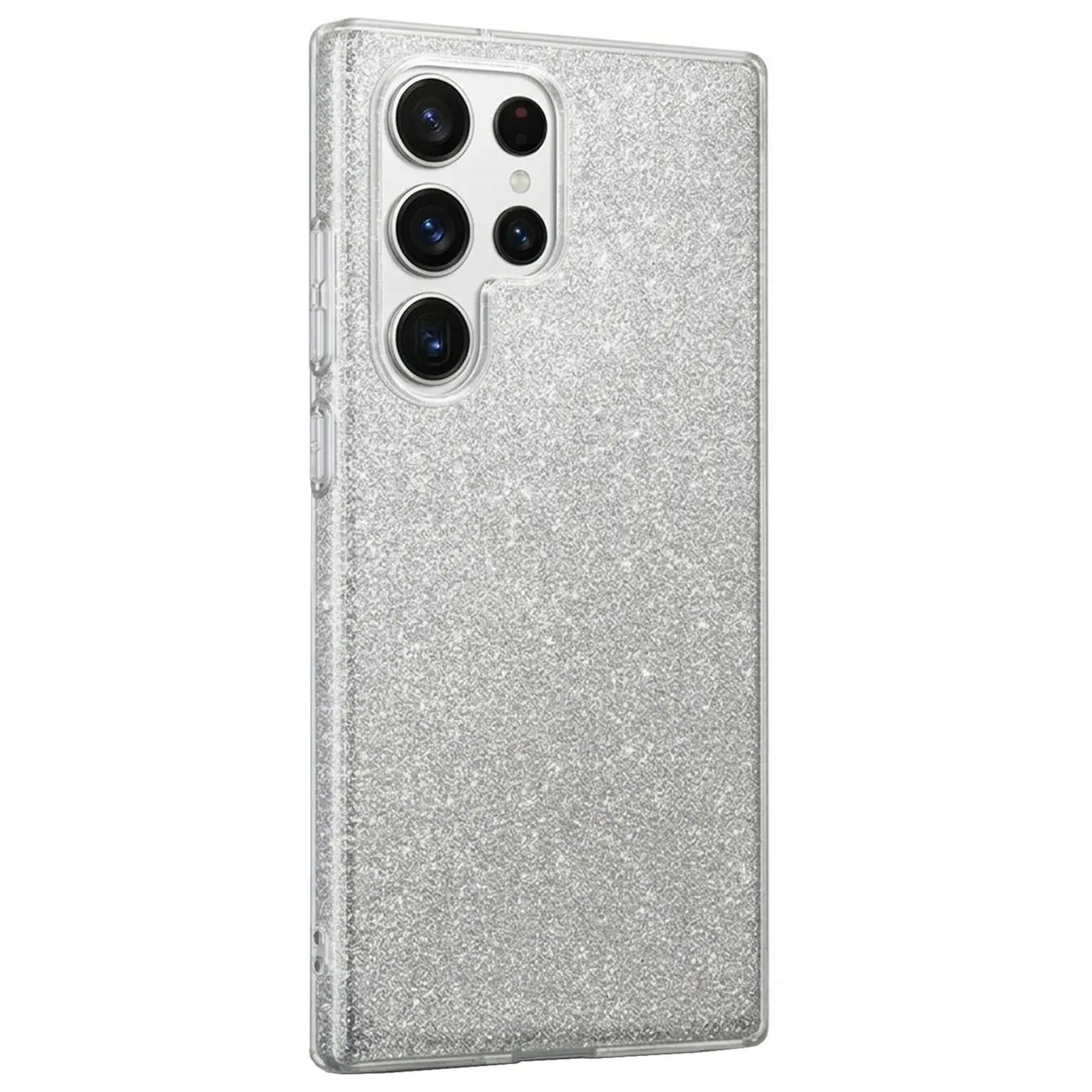 Silberne Glitzer TPU Hülle für Samsung Galaxy S26 Ultra, Rückansicht