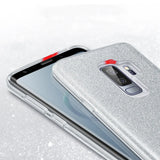 Glitzer Handyhülle aus TPU für Samsung Galaxy S9 Plus in Silber