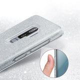 Glitzer Handyhülle aus TPU für Samsung Galaxy S9 Plus in Silber