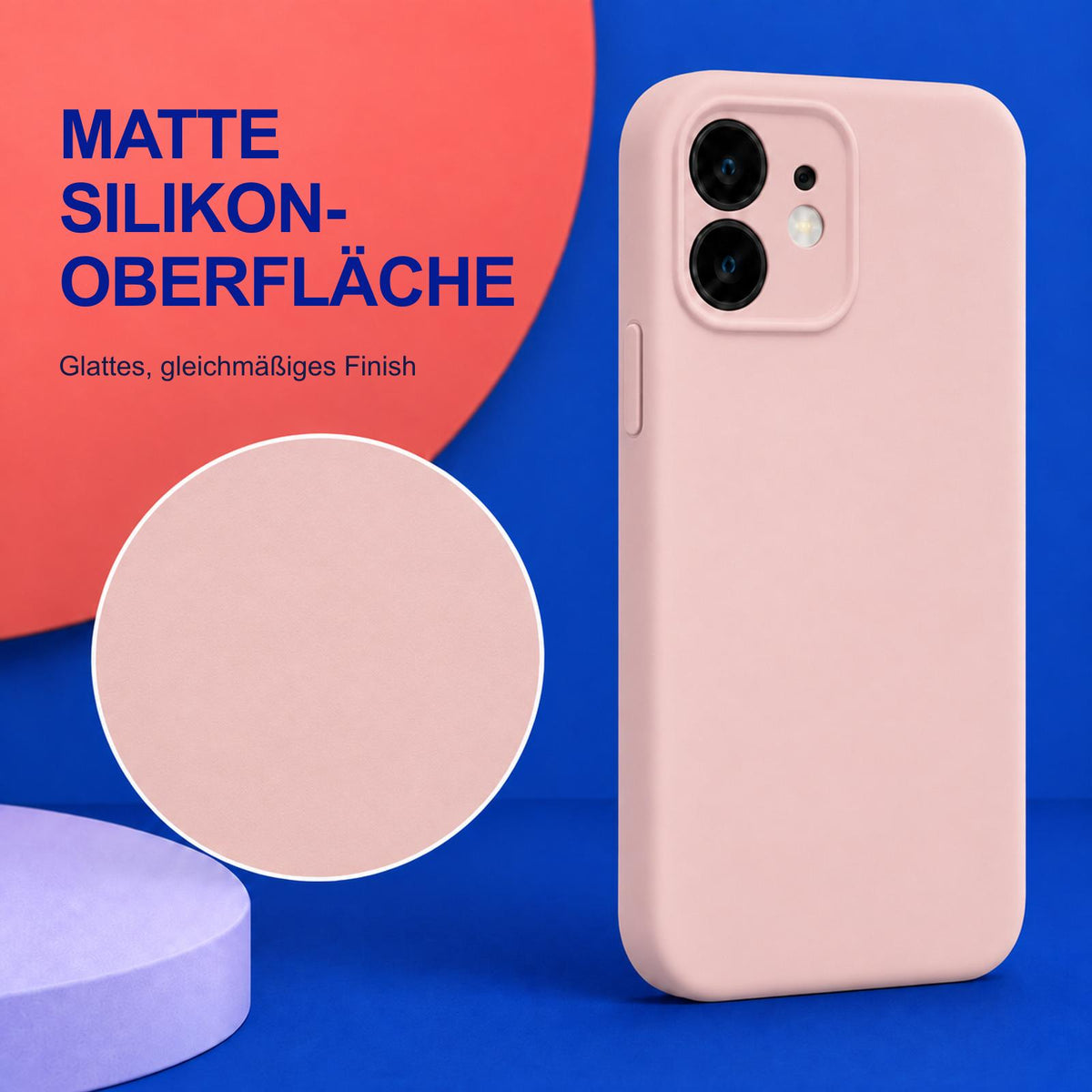 iPhone 11 - Silikon Hülle Soft-Touch Altrosa