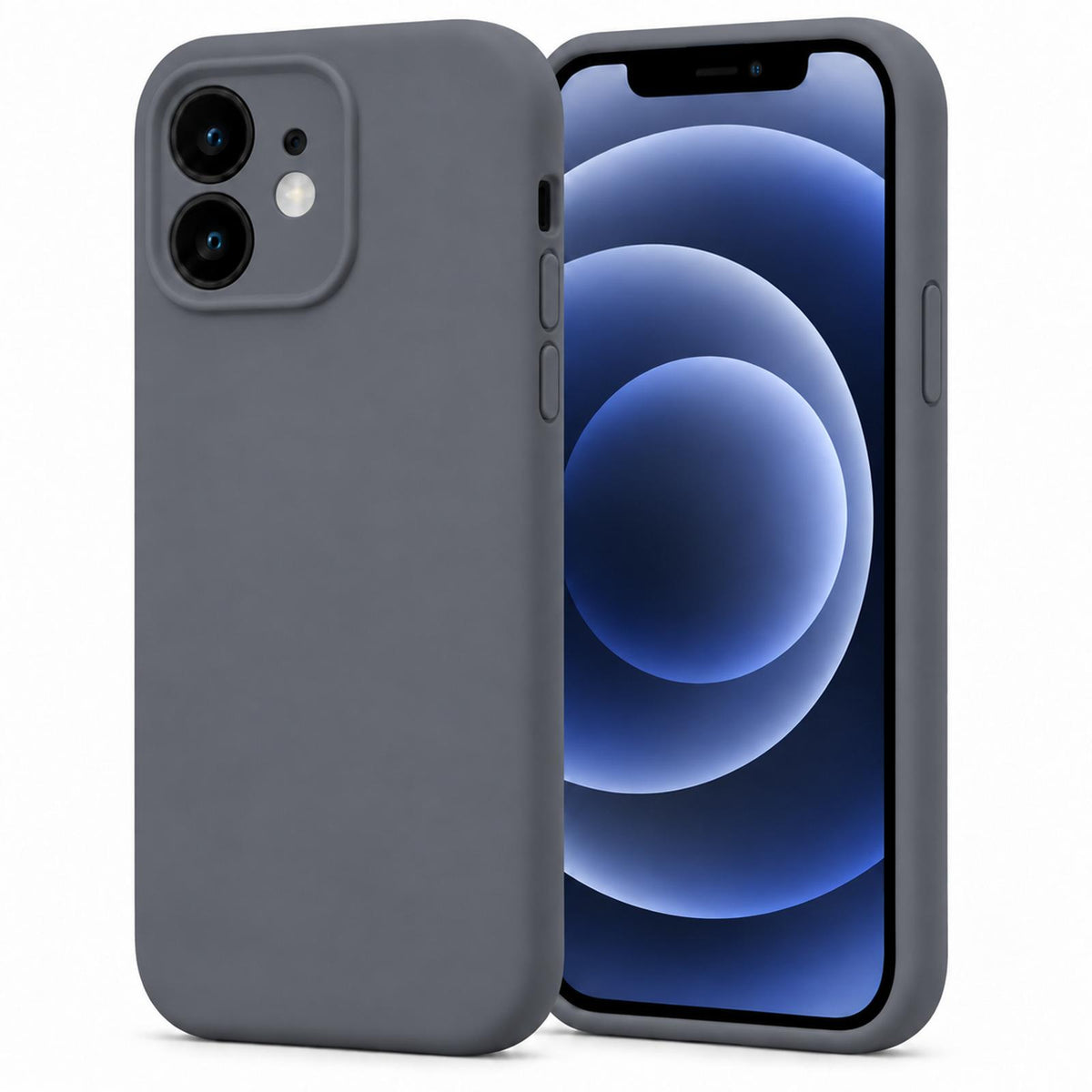 iPhone 11 - Silikon Hülle Soft-Touch Anthrazit