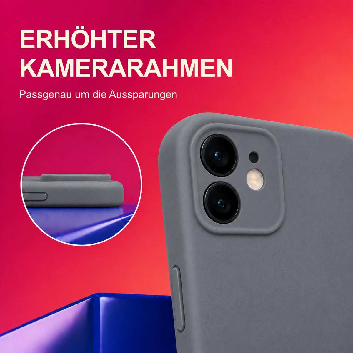 iPhone 11 - Silikon Hülle Soft-Touch Anthrazit
