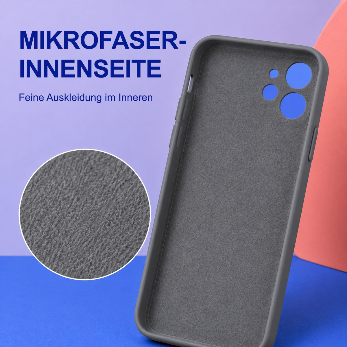 iPhone 11 - Silikon Hülle Soft-Touch Anthrazit