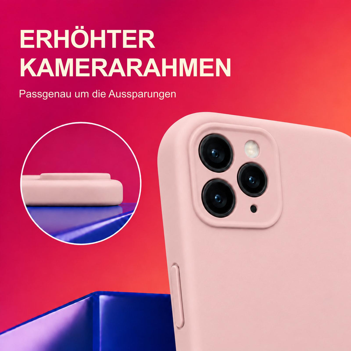 iPhone 11 Pro Max - Silikon Hülle Soft-Touch Altrosa