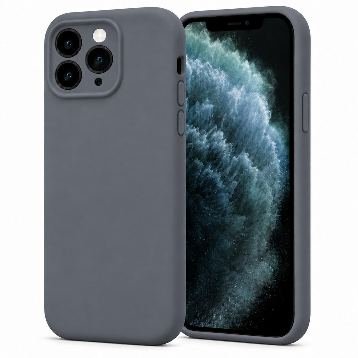 iPhone 11 Pro Max - Silikon Hülle Soft-Touch Anthrazit
