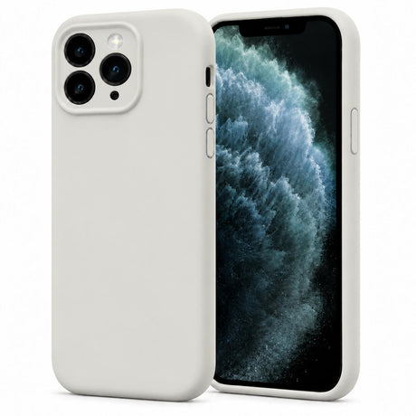iPhone 11 Pro Max - Silikon Hülle Soft-Touch Antikweiß