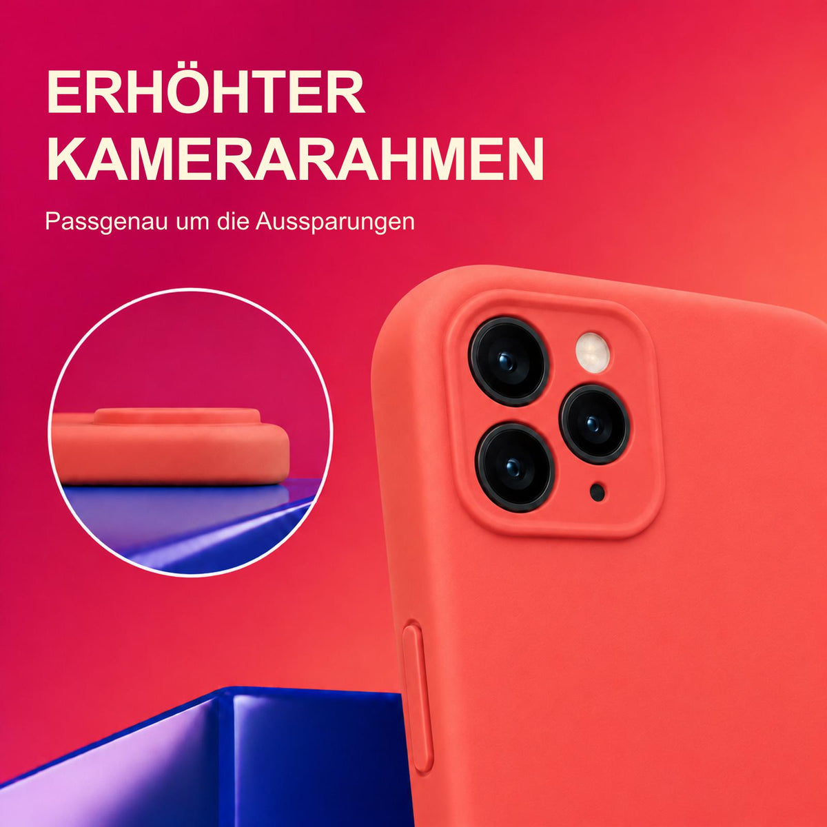 iPhone 11 Pro Max - Silikon Hülle Soft-Touch Rot