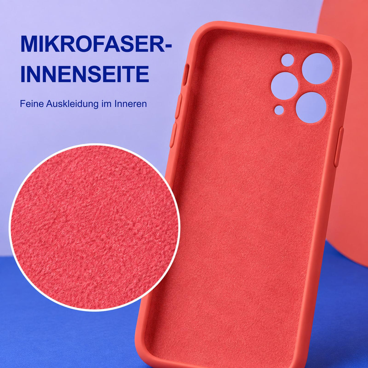 iPhone 11 Pro Max - Silikon Hülle Soft-Touch Rot