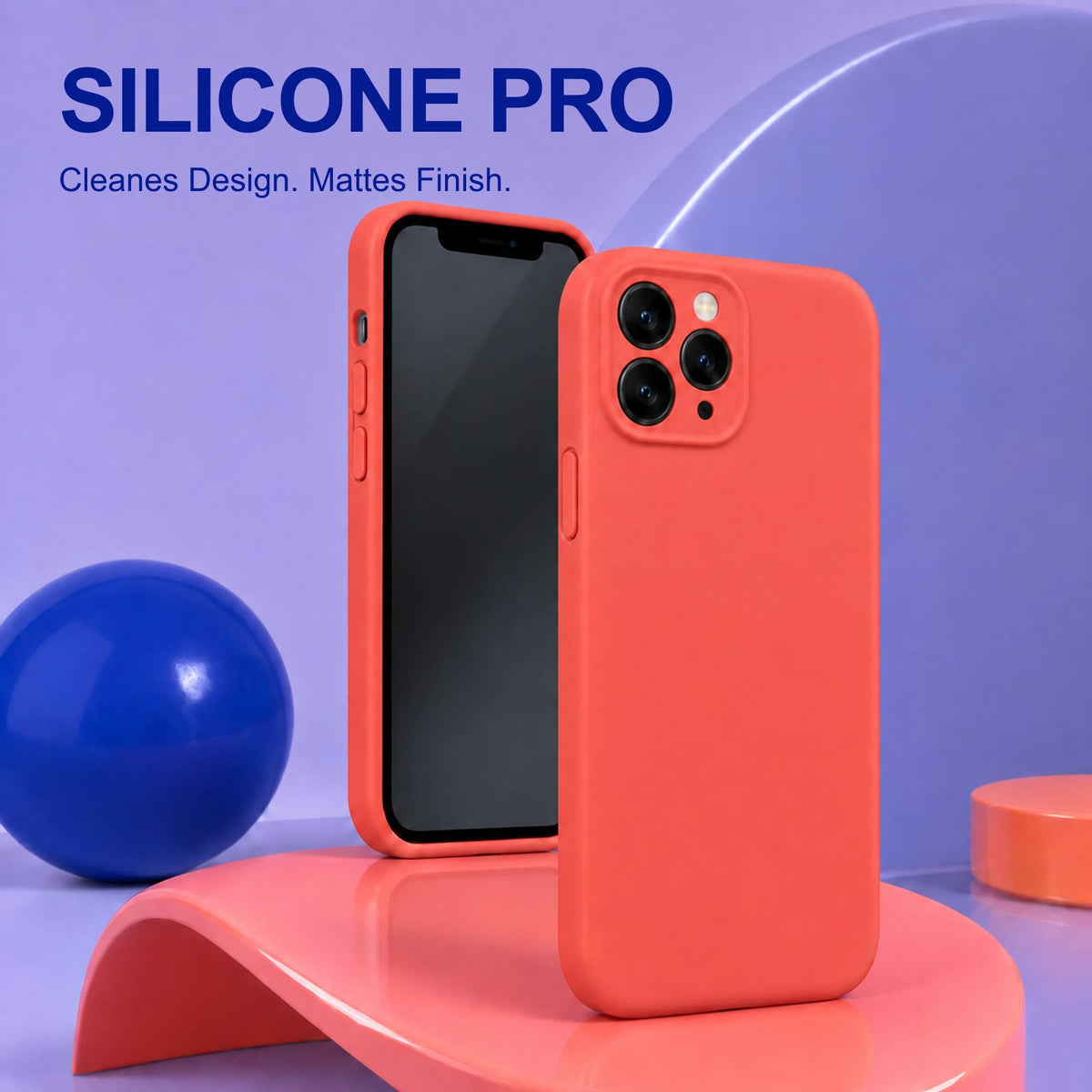 iPhone 11 Pro Max - Silikon Hülle Soft-Touch Rot