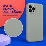 iPhone 11 Pro Max - Silikon Hülle Soft-Touch Salbei