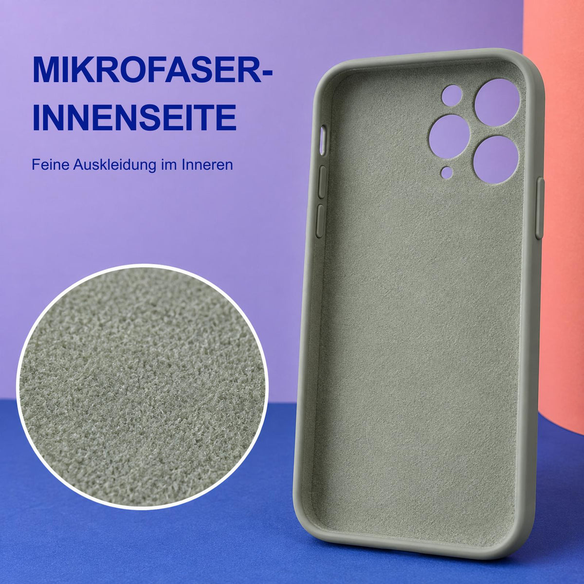 iPhone 11 Pro Max - Silikon Hülle Soft-Touch Salbei