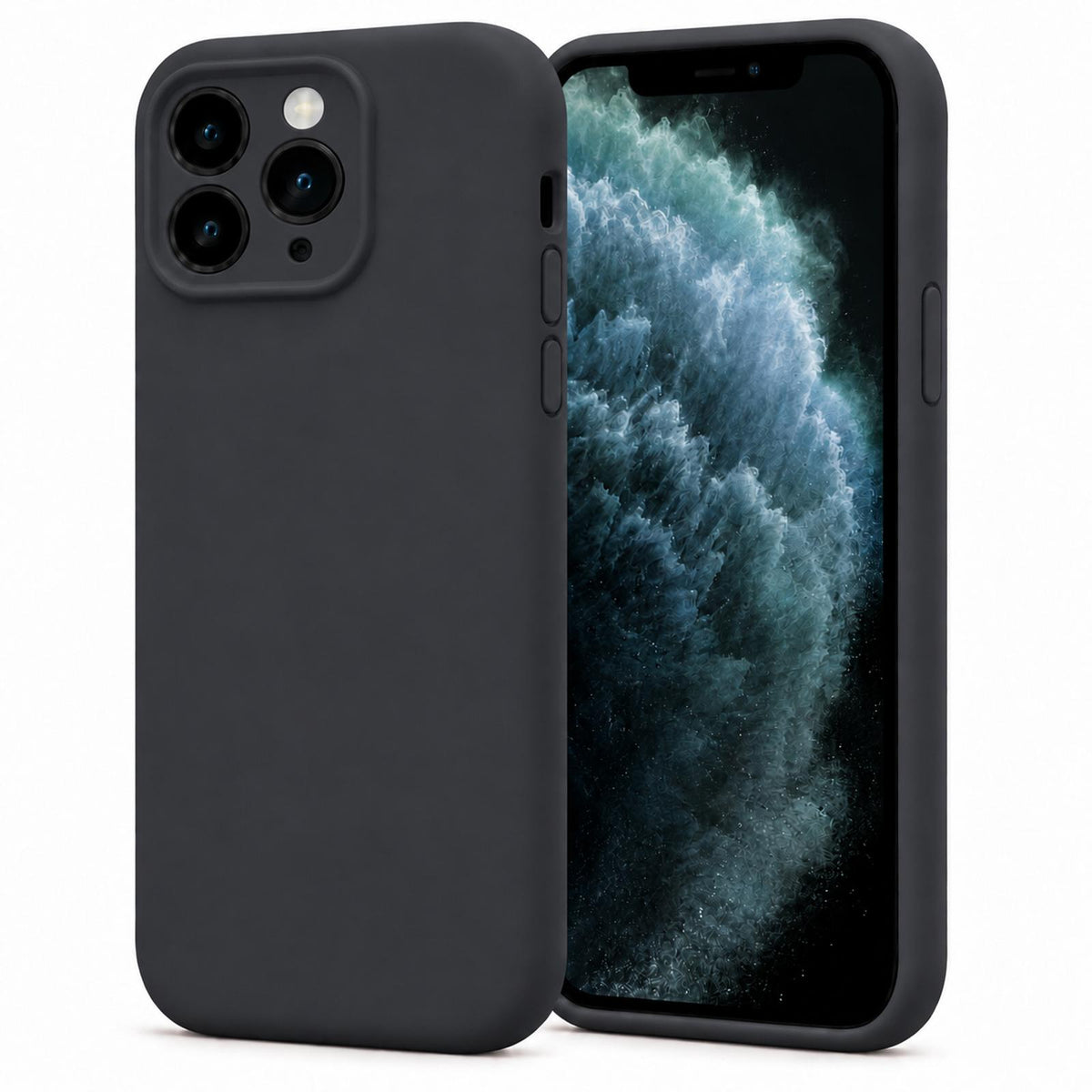 iPhone 11 Pro Max - Silikon Hülle Soft-Touch Schwarz