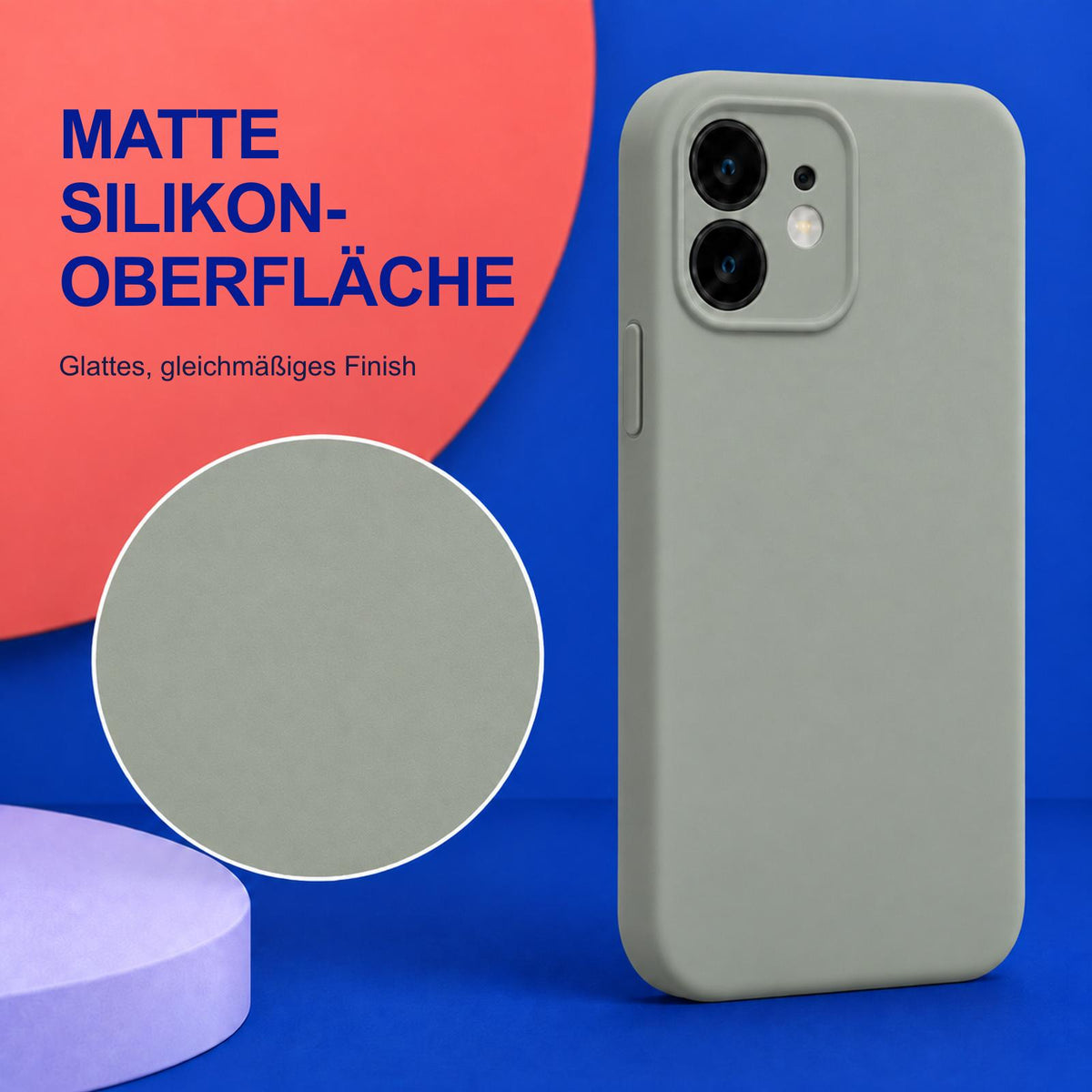 iPhone 11 - Silikon Hülle Soft-Touch Salbei