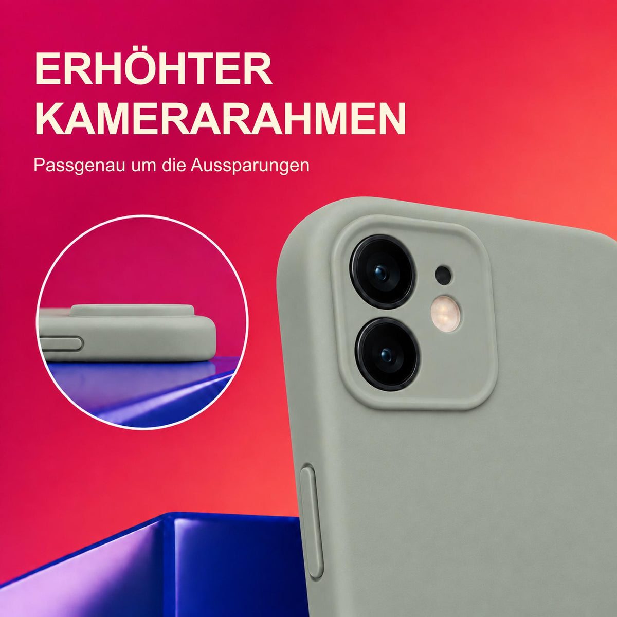 iPhone 11 - Silikon Hülle Soft-Touch Salbei