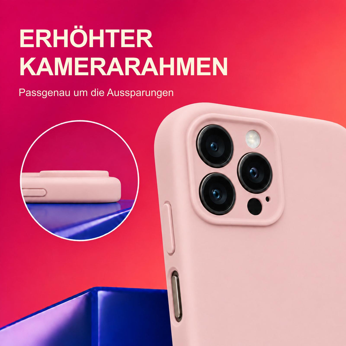 iPhone 12 Pro Max - Silikon Hülle Soft-Touch Altrosa