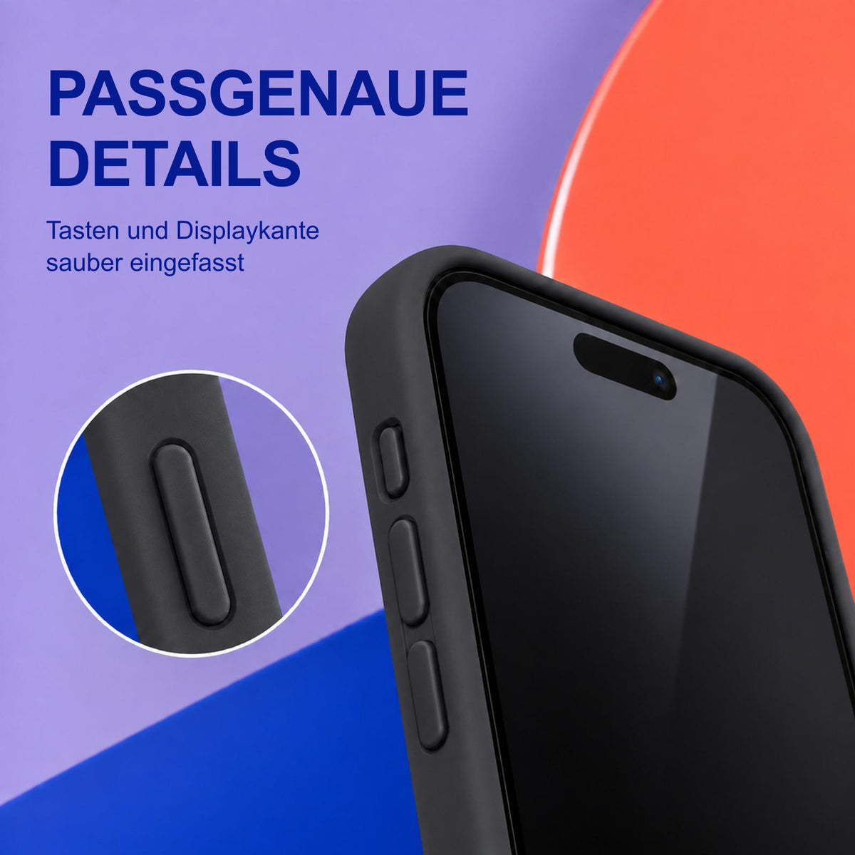 iPhone 12 Pro Max - Silikon Hülle Soft-Touch Schwarz