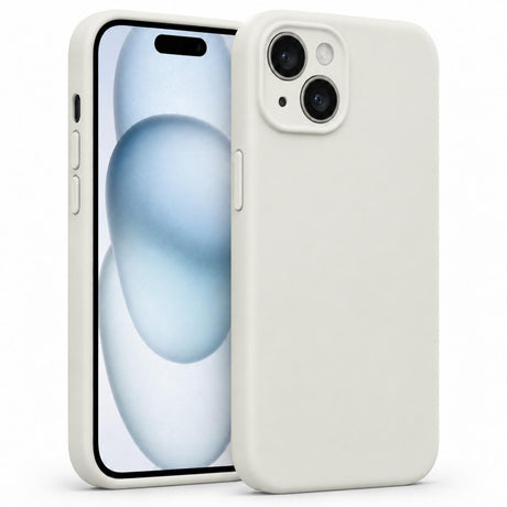 iPhone 13 - Silikon Hülle Soft-Touch Antikweiß