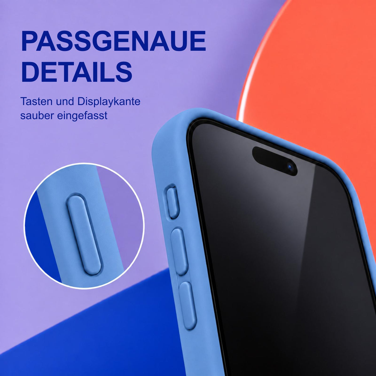 iPhone 13 Pro - Silikon Hülle Soft-Touch Marineblau