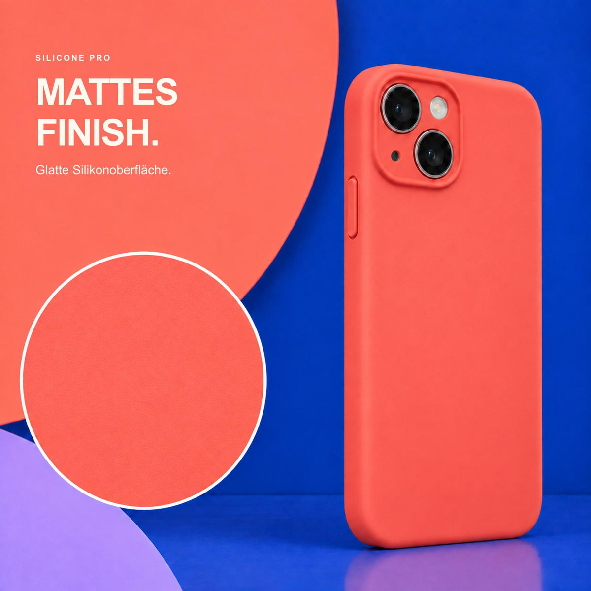 iPhone 13 - Silikon Hülle Soft-Touch Rot