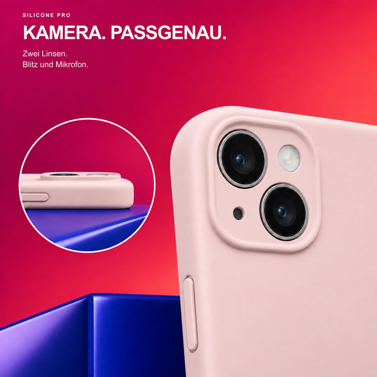 iPhone 14 - Silikon Hülle Soft-Touch Altrosa