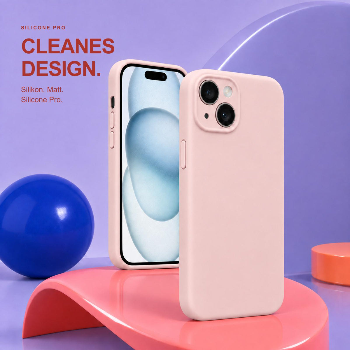 iPhone 14 - Silikon Hülle Soft-Touch Altrosa