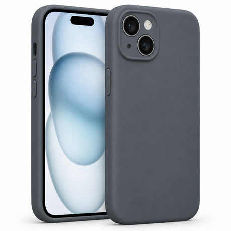 iPhone 14 - Silikon Hülle Soft-Touch Anthrazit