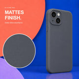 iPhone 14 - Silikon Hülle Soft-Touch Anthrazit