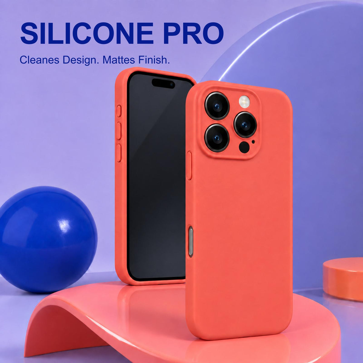 iPhone 14 Pro Max - Silikon Hülle Soft-Touch Rot