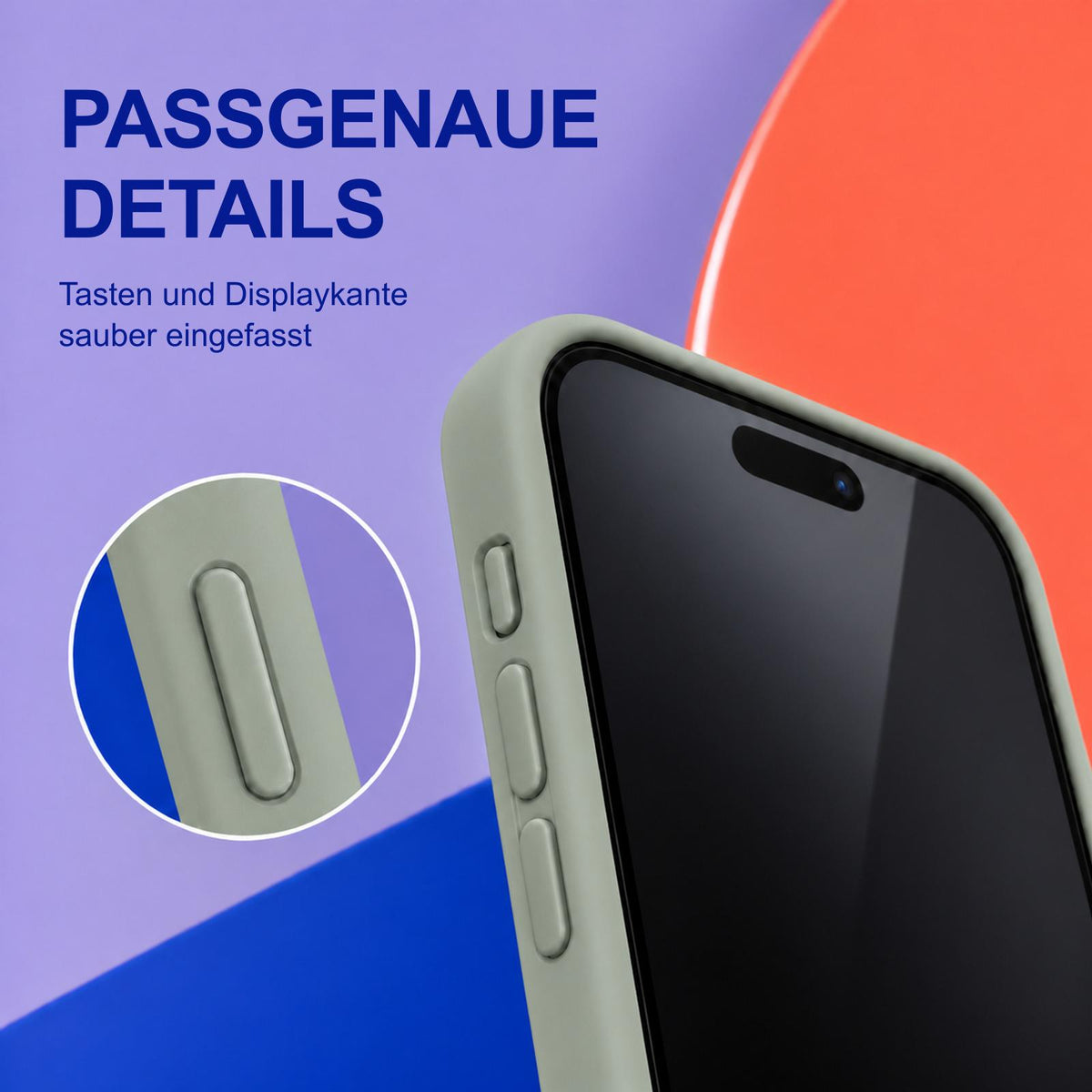iPhone 14 Pro Max - Silikon Hülle Soft-Touch Salbei