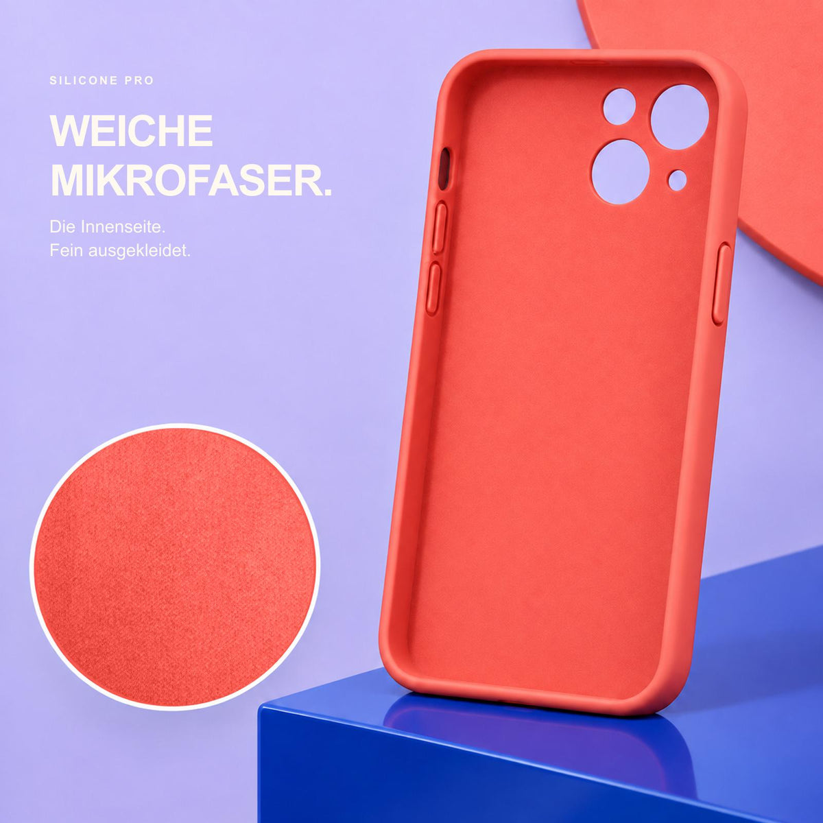 iPhone 14 - Silikon Hülle Soft-Touch Rot