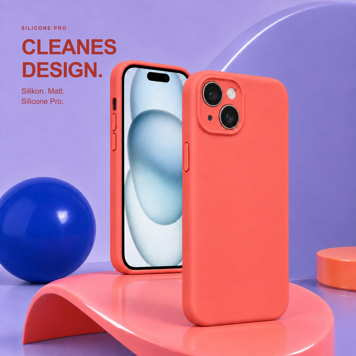 iPhone 14 - Silikon Hülle Soft-Touch Rot