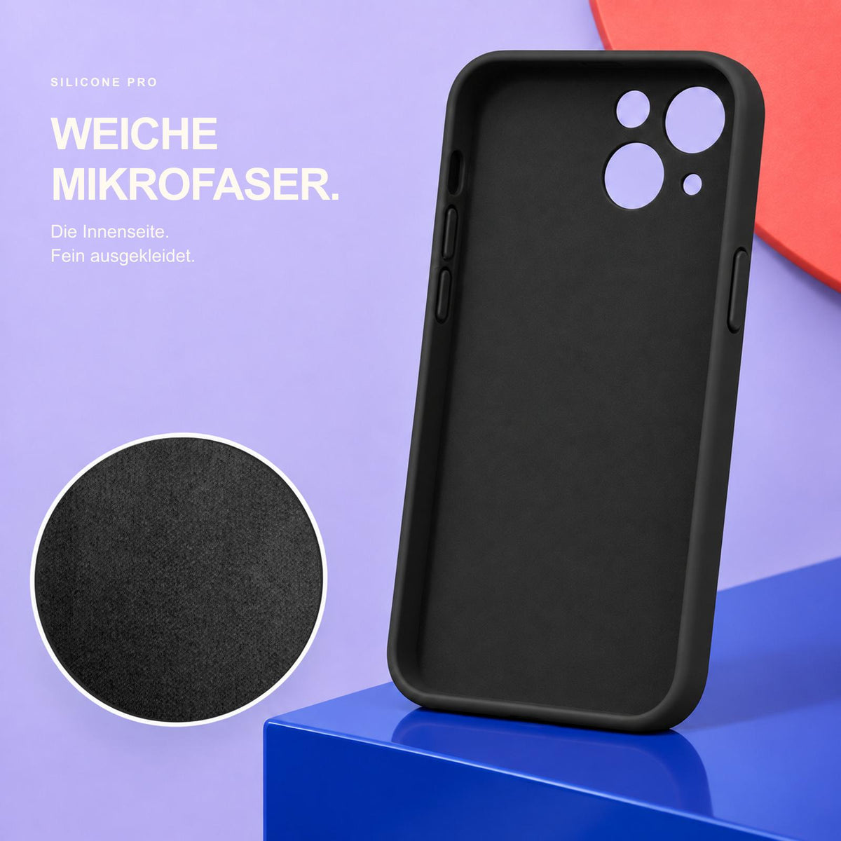 iPhone 14 - Silikon Hülle Soft-Touch Schwarz